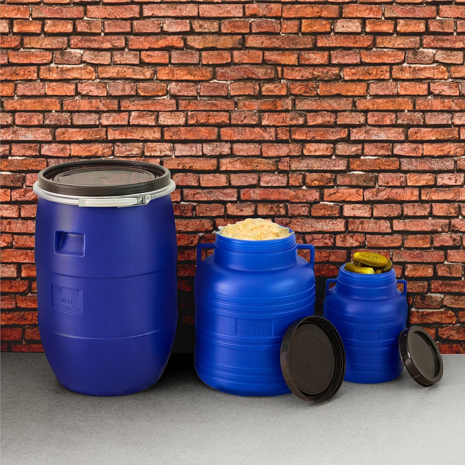 Thumbnail 5 de Garronda 60 Liter Weithalsfass GD-0078 – BPA-frei, lebensmittelecht, vielseitig einsetzbar
