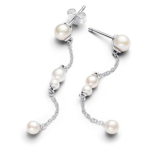 Detalle 2 de Pandora Boucles d'oreilles 293152C01 – perles d'eau douce traitées sur argent 925