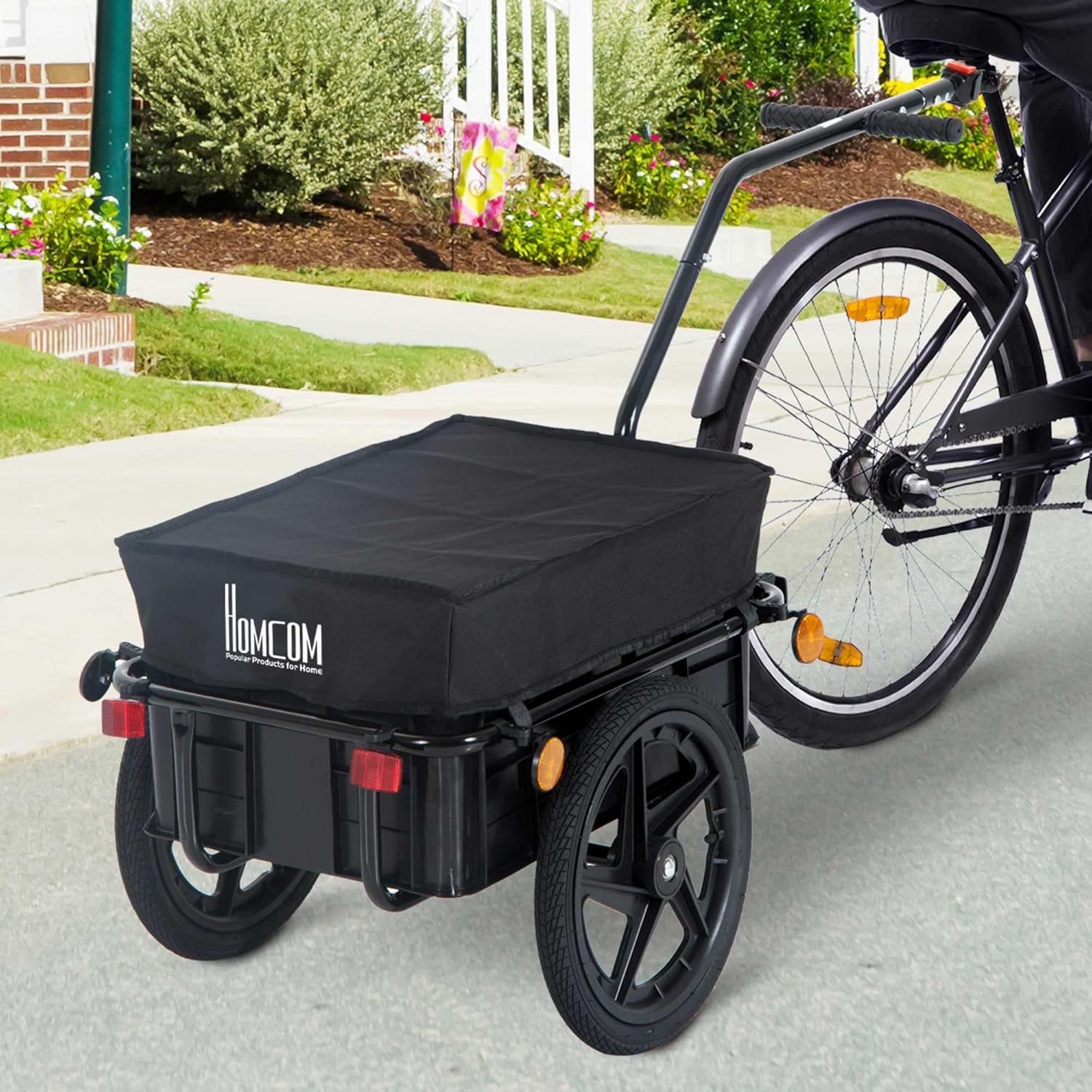 Detalle 2 de HOMCOM Remorque vélo 144 L