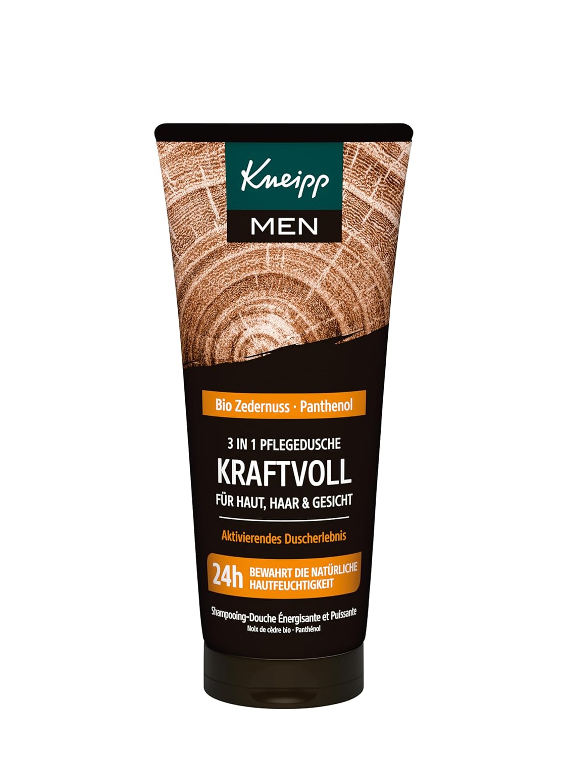 Thumbnail 1 de Kneipp MEN 3 in 1 Pflegedusche Kraftvoll – Bio Zedernuss & Panthenol, 6 x 200 ml