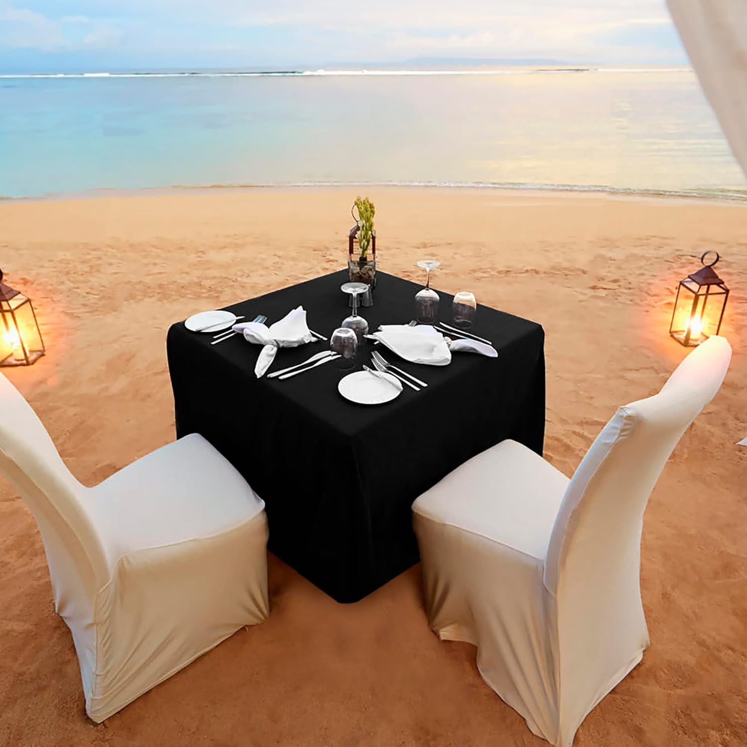 Thumbnail 4 de HolidayIdeas 2 Pack Square Fitted Table Covers 34