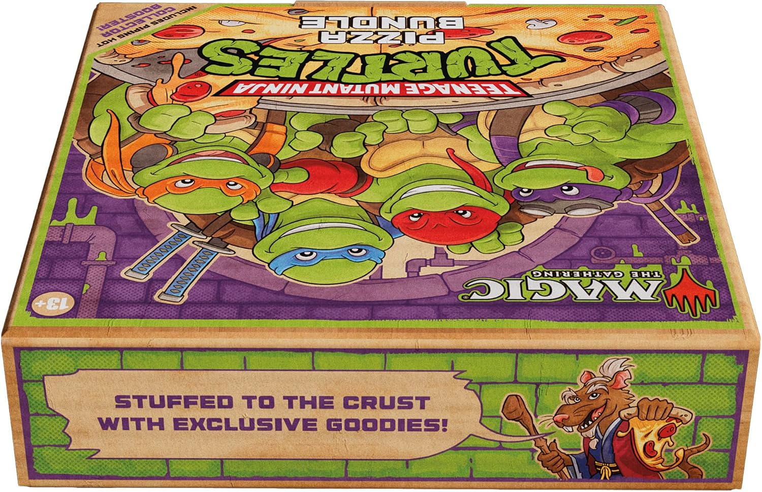 Detalle 1 de Magic: The Gathering | Teenage Mutant Ninja Turtles – Pizza-Bundle (Englische Version)