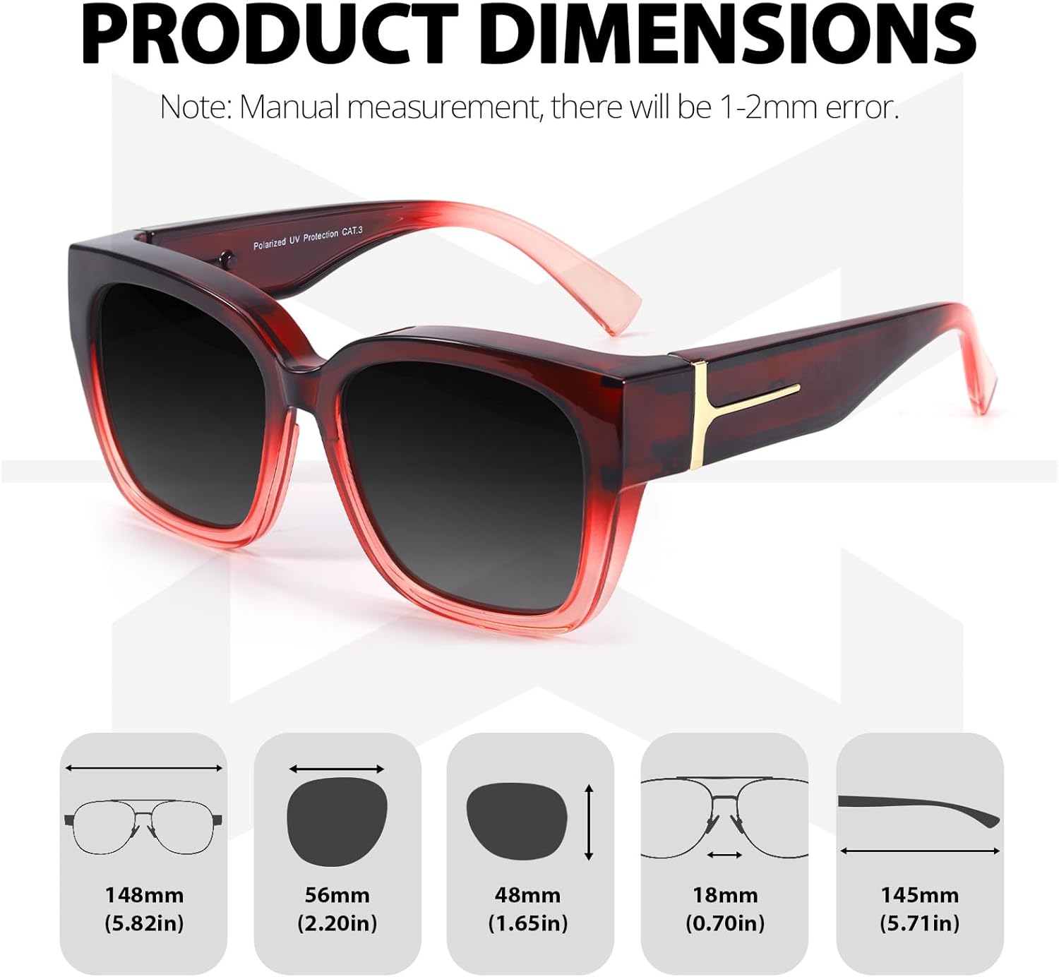 Thumbnail 6 de Over glasses sunglasses 2 pack