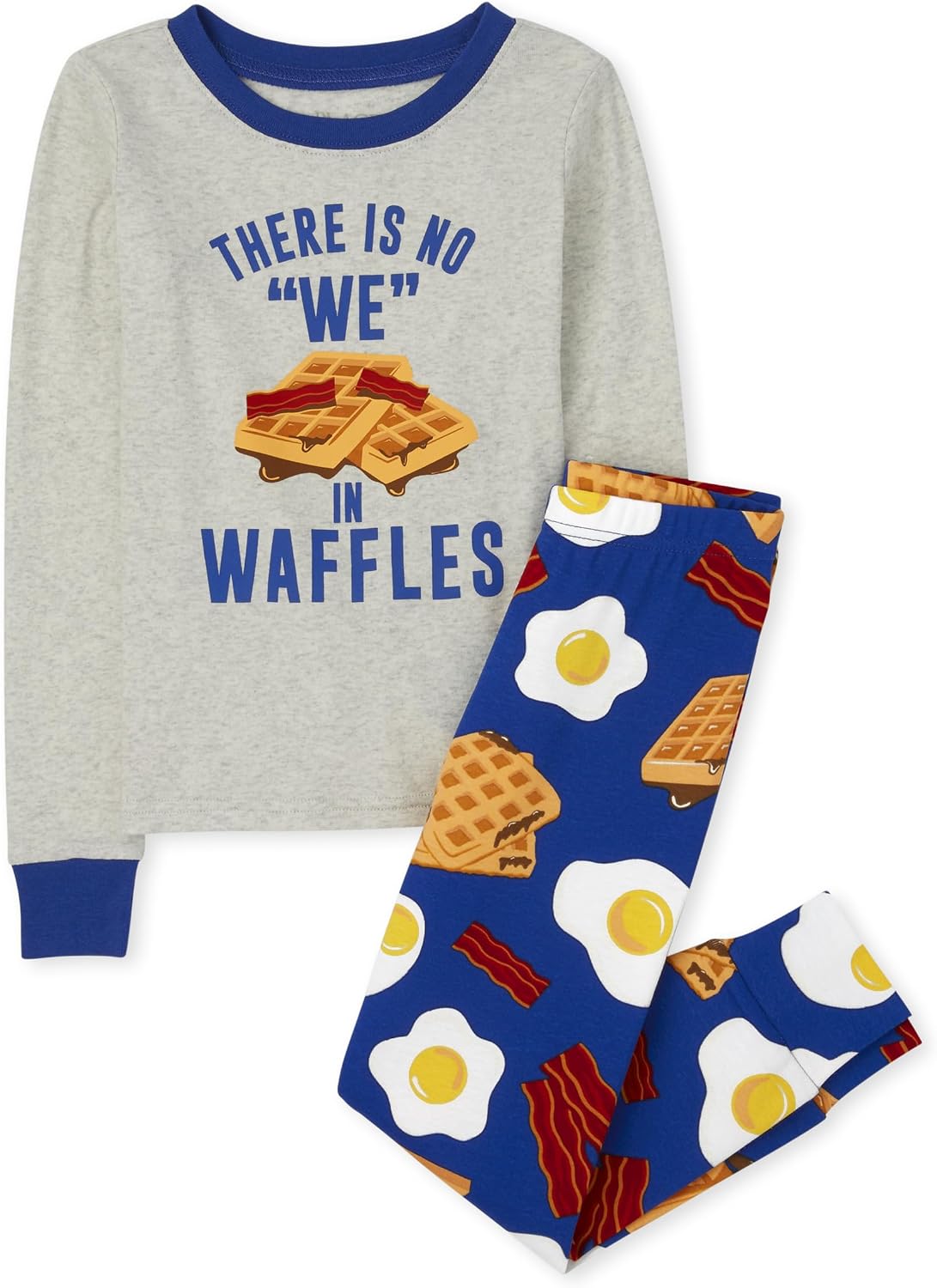 Detalle de The Children's Place Boys' 100% Cotton Long-Sleeve Pajama Set, 2-Piece