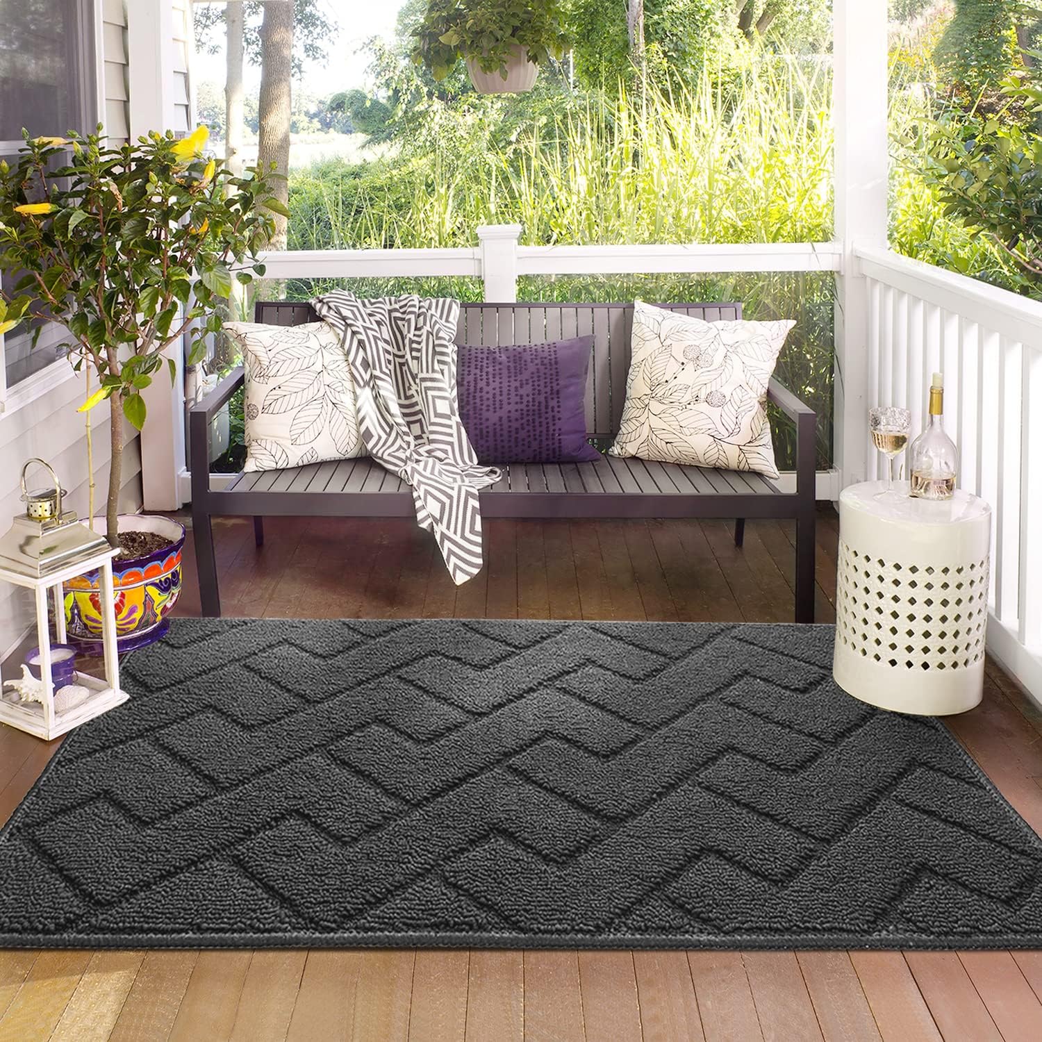Thumbnail 6 de Biscpro Door Mat 90x150cm – Indoor Washable, Non-Slip Absorbent Entrance Rug