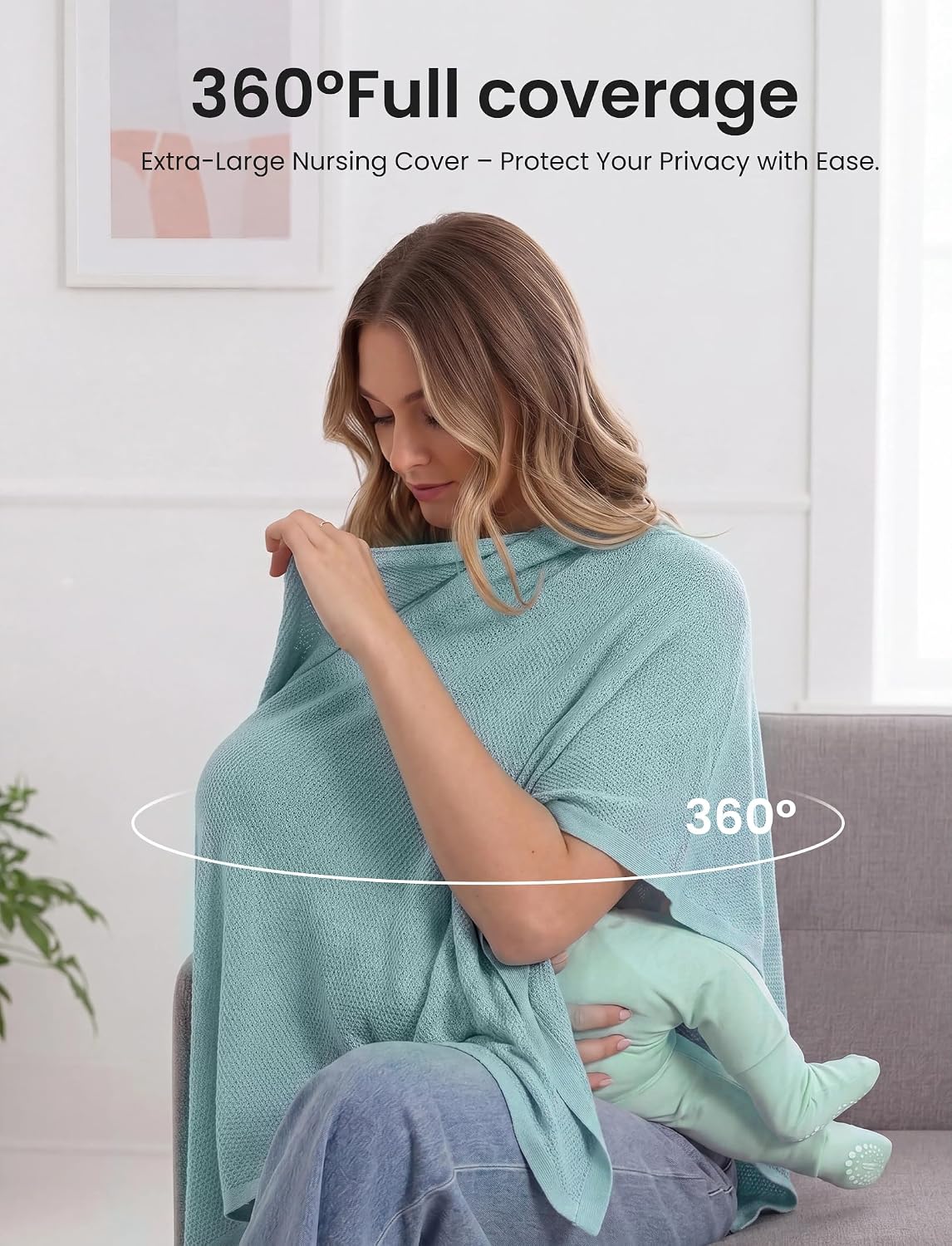 Detalle 2 de PATPAT Nursing Cover Knit Poncho