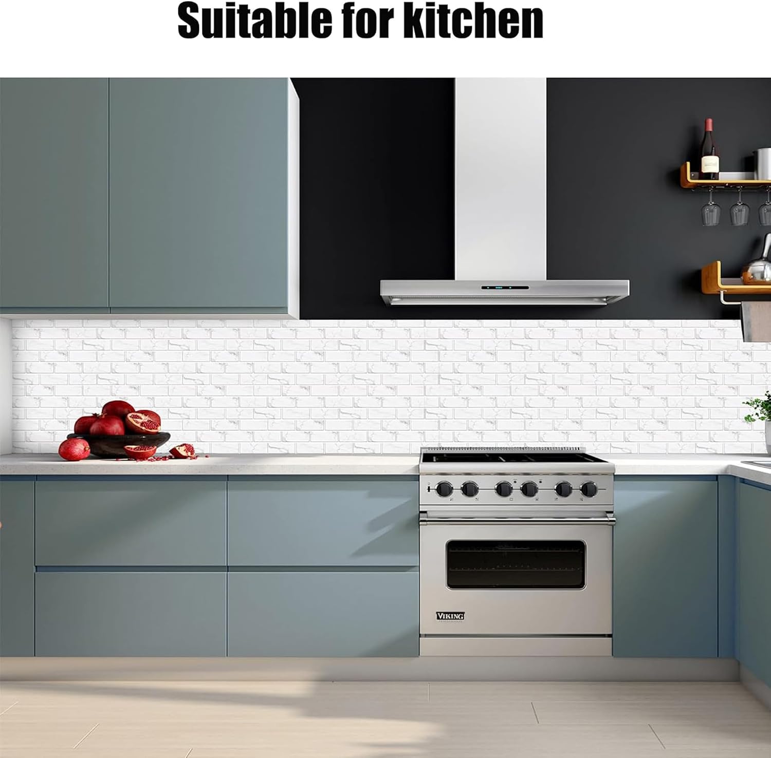 Thumbnail 4 de 24 Sheets White Tile Stickers 15x30cm waterproof