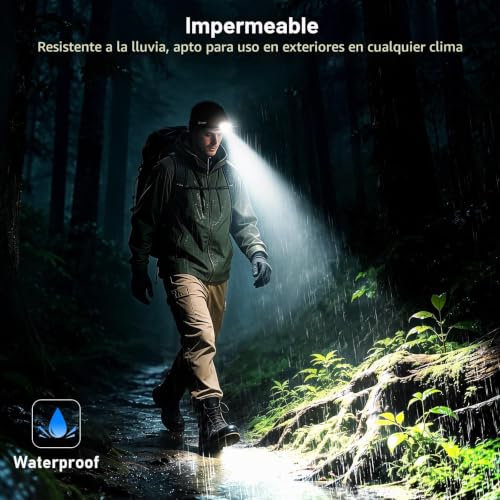 Thumbnail 5 de Blukar 2026 Gen 2, linterna frontal LED recargable con 10 modos y sensor