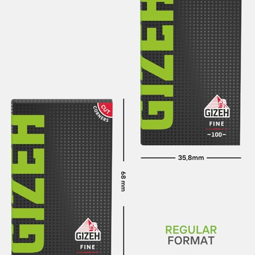 Detalle 2 de GIZEH BLACK Fine Papers 18,5 g/m² – 20 Heftchen à 100 Blatt