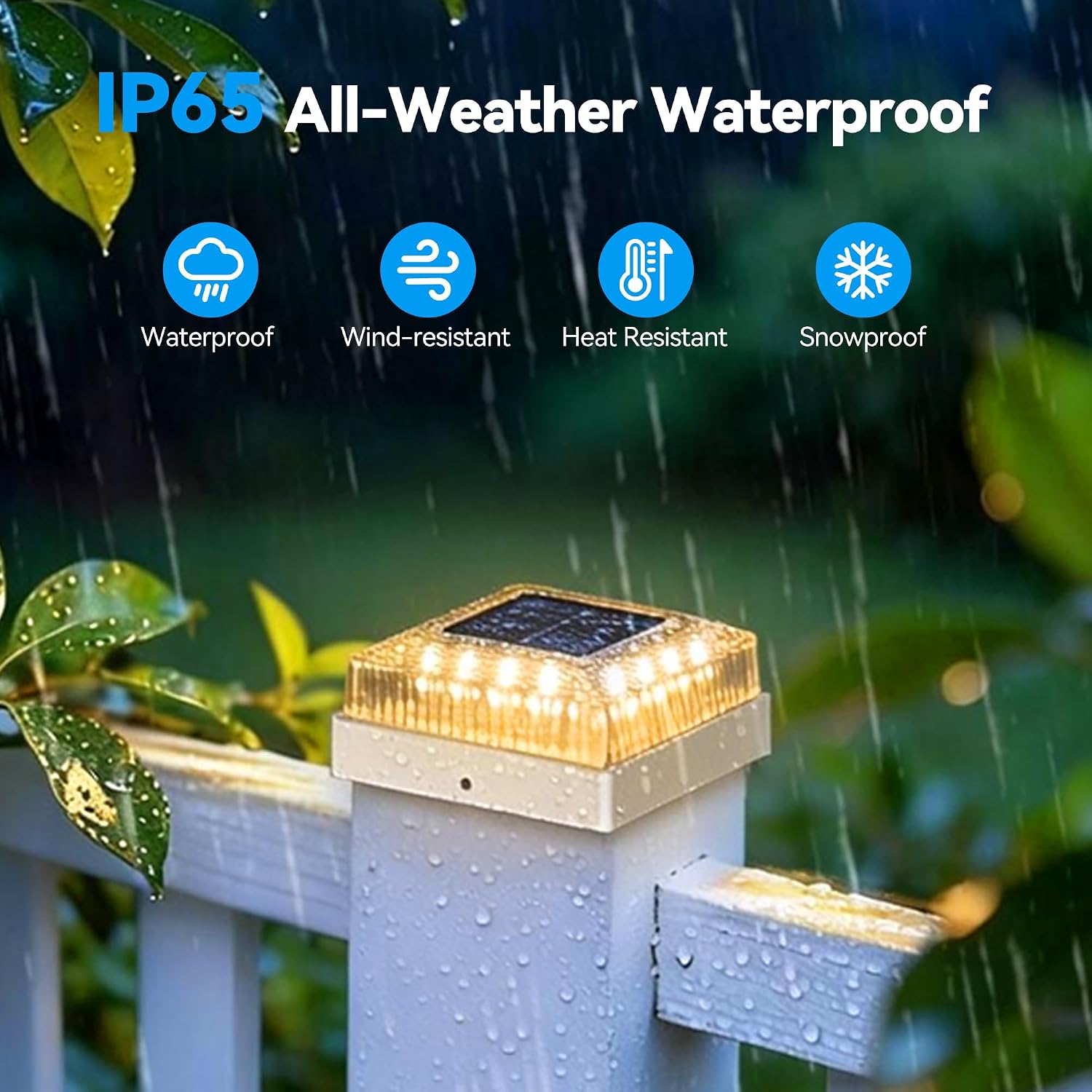 Detalle 1 de Toeuie Solar Post Cap Lights 4x4