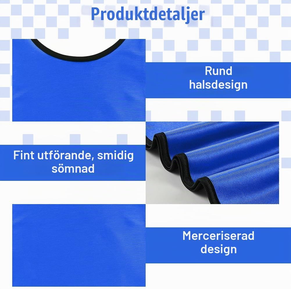 Detalle de BSBUY träningsvästar för lagträning, 6-pack i polyester mesh
