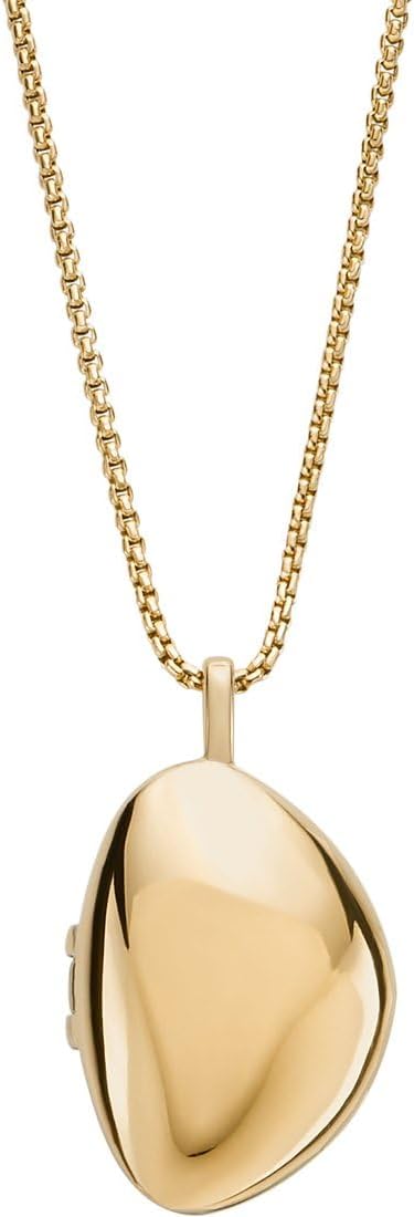 Detalle de Skagen Kariana Halskette für Frauen – Rostfreier Stahl, Roségold poliert, Karabinerverschluss