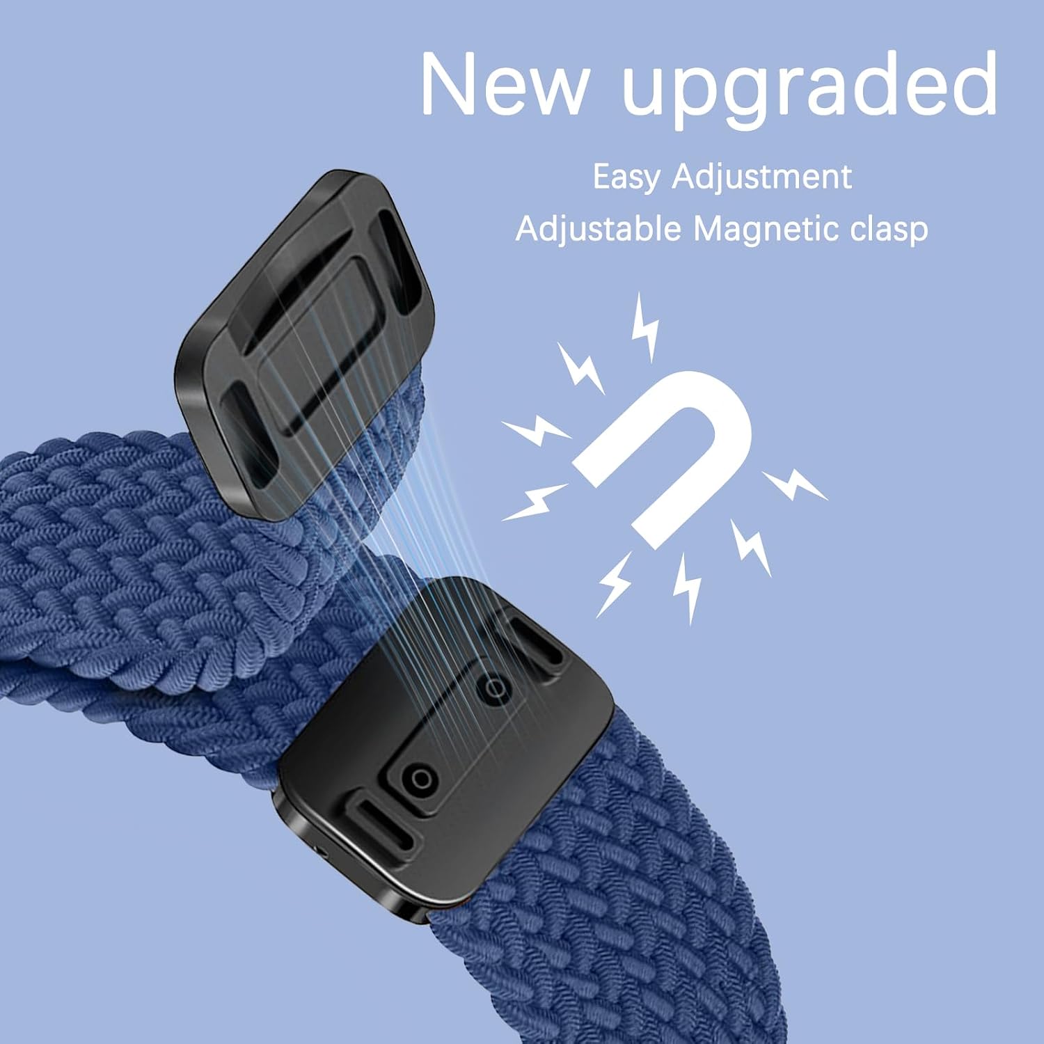Thumbnail 2 de Hinnwer Nylon Magnetic Strap for Apple Watch 38–42mm (Midnight Blue)