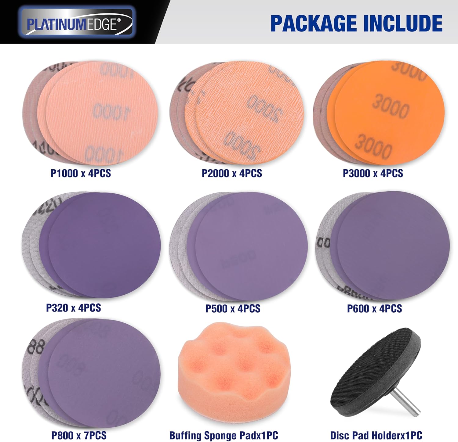 Detalle de PLATINUMEDGE Headlight Restoration Kit, 3-inch