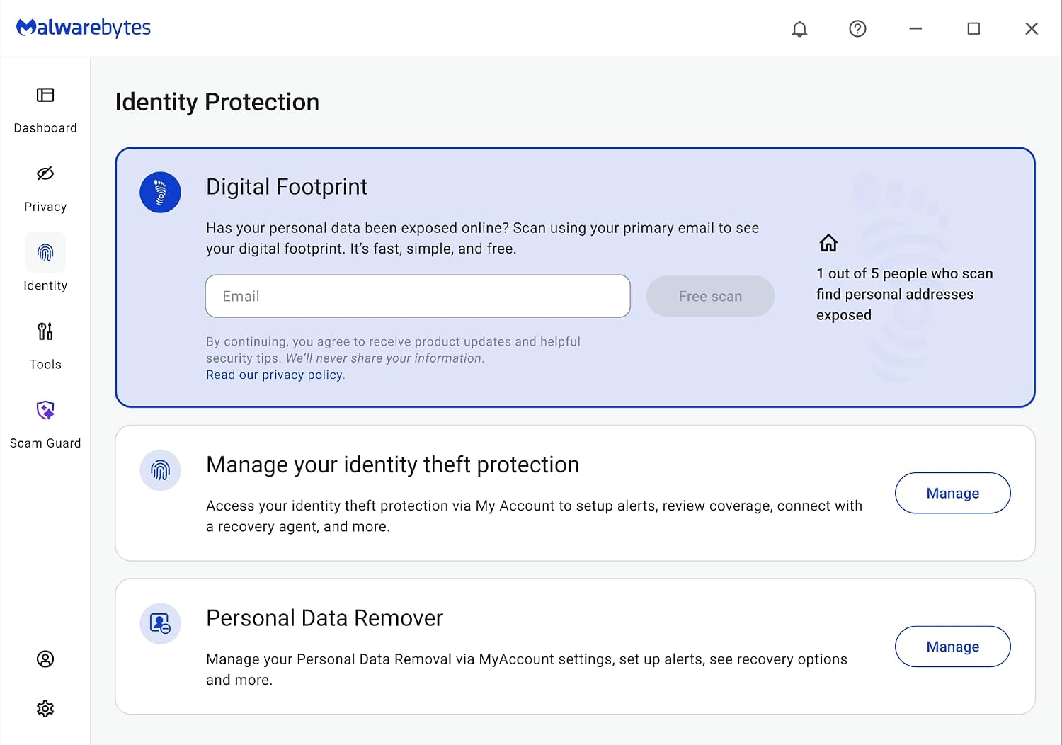 Detalle de Malwarebytes Premium Security + VPN for 2 Devices (1 Year) — Windows, Mac, Android, iOS, Chrome