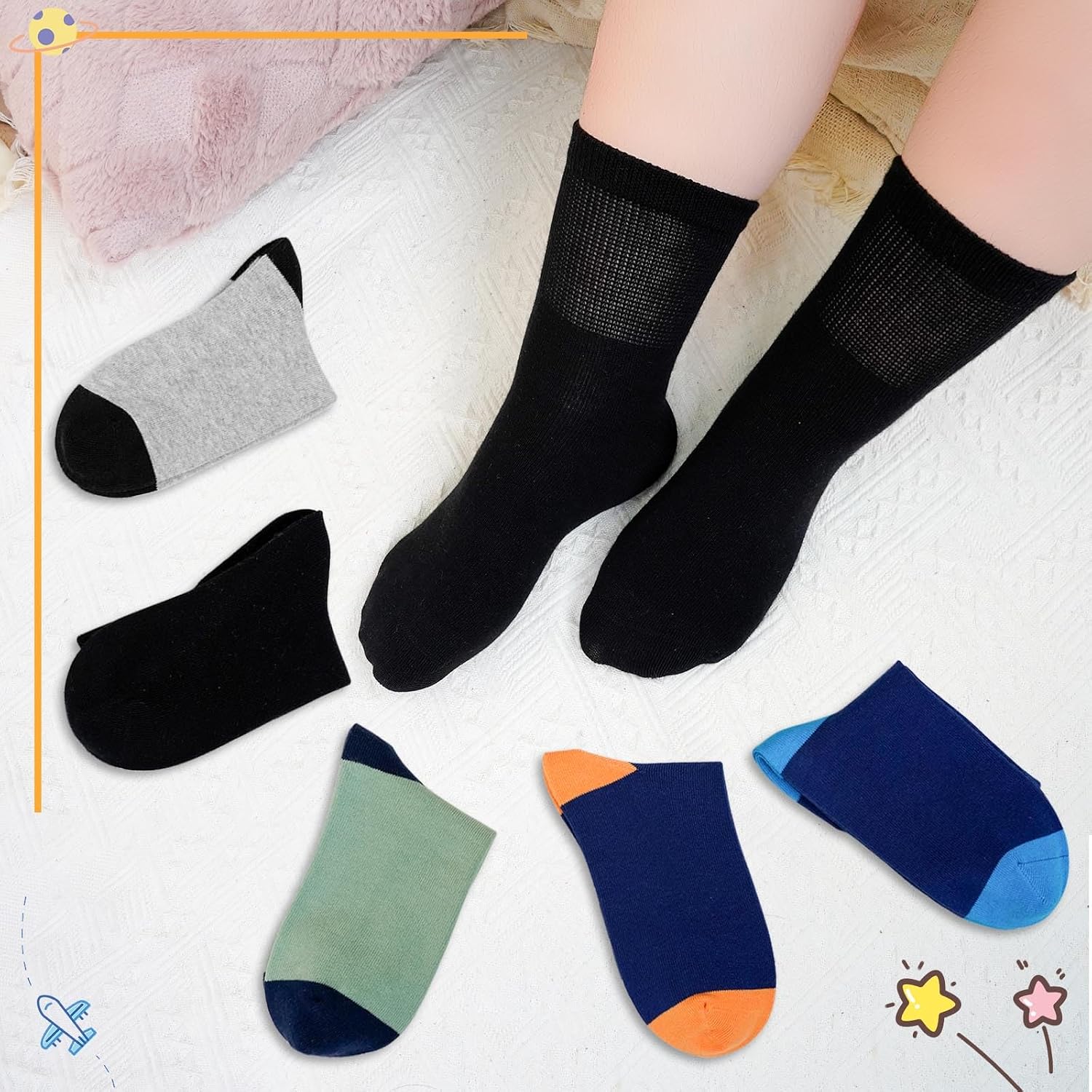 Thumbnail 1 de PUTUO Socquettes Enfant 5 paires