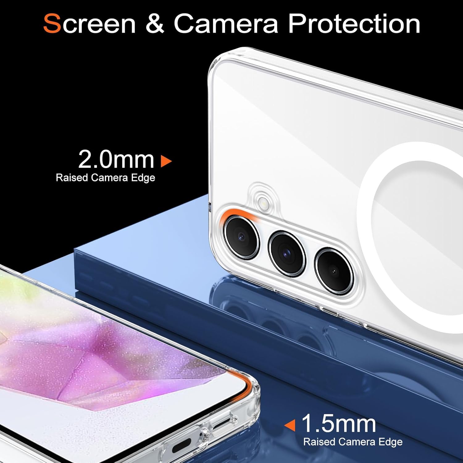 Thumbnail 5 de XTCASE Coque magnétique avec support Invisible pour Samsung Galaxy A17 5G/4G – Transparente, robuste et polyvalente