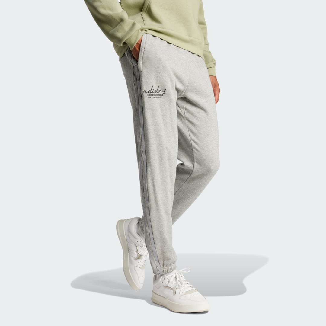 Thumbnail 2 de Pantalón Brand Love French Terry de Adidas – Gris