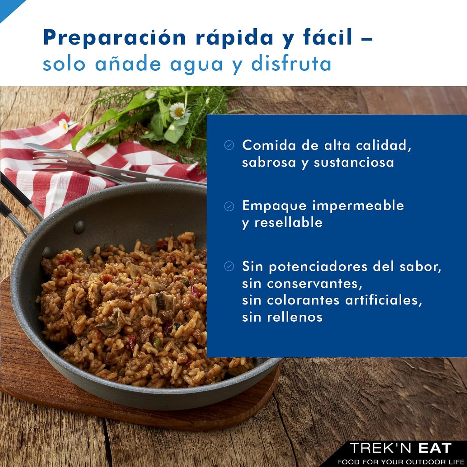 Detalle 2 de Trek'n Eat Beef Stroganoff con Arroz 🍽
