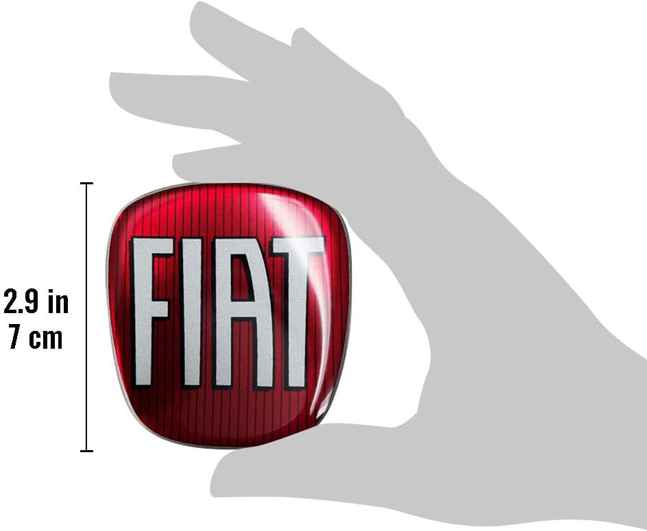 Thumbnail 4 de Fiat Adesivo 3D Logo Anteriore + Posteriore per Fiat 500 – Rosso (2 pezzi)