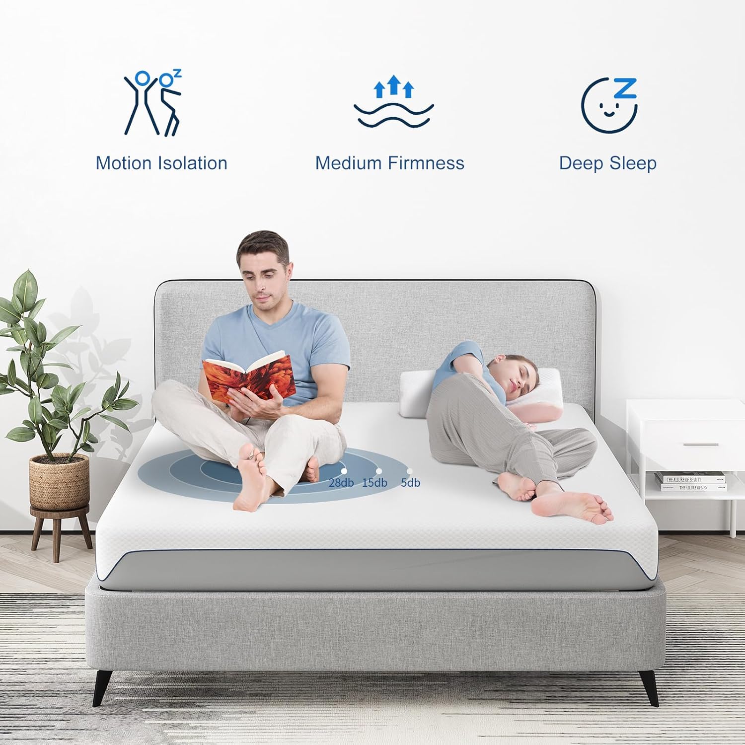 Thumbnail 6 de Doubleslee Memory Foam Mattress 8 Inch