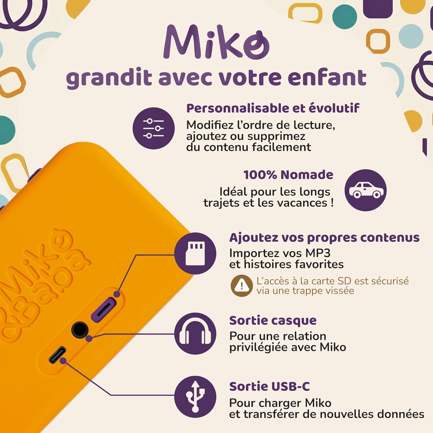 Thumbnail 5 de Miko – Boîte à Histoires Enfant 3-8 Ans : Conteuse Audio sans écran, 120 histoires incluses