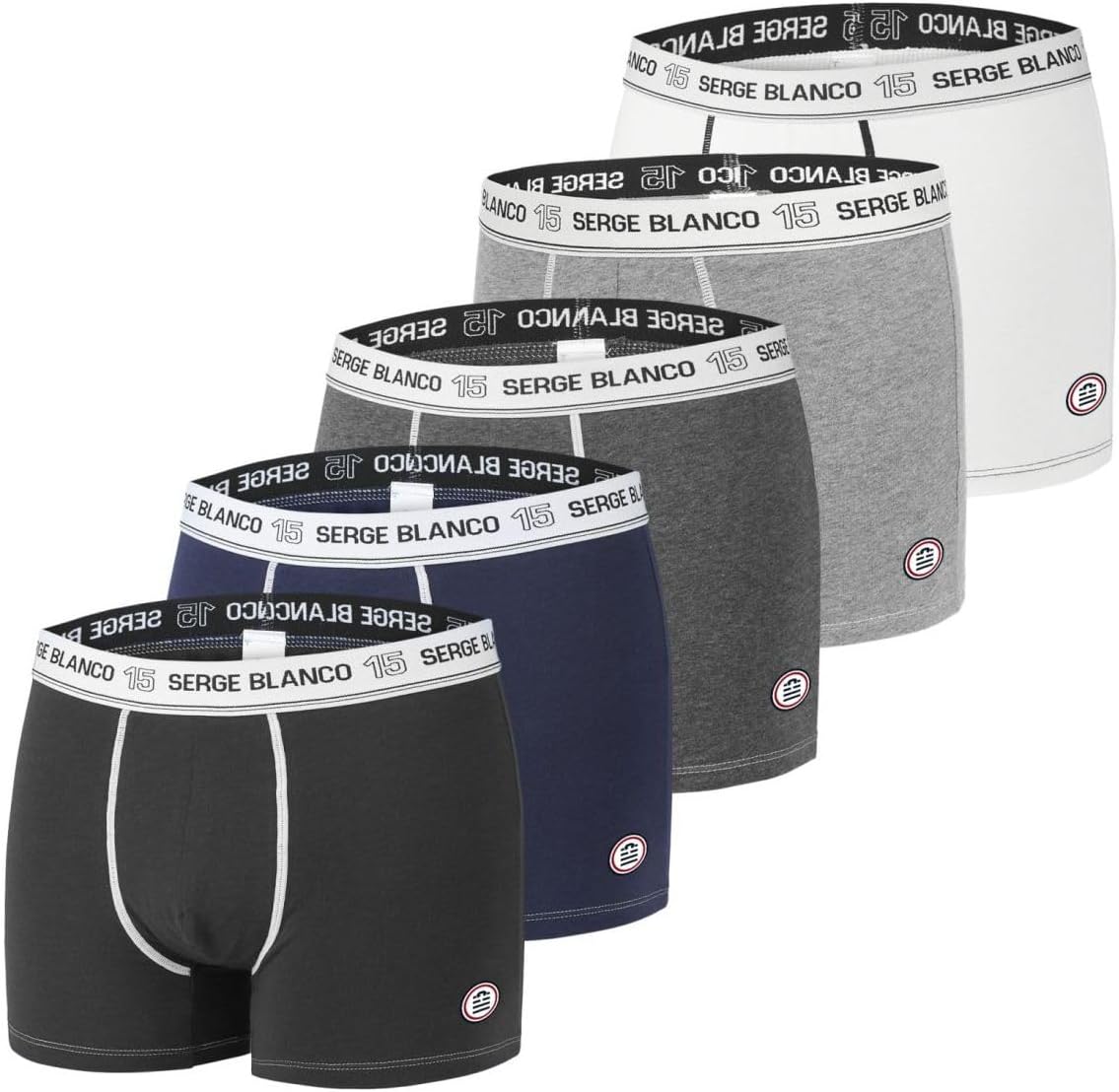Detalle de Serge Blanco Boxer homme 5 pièces 🩲