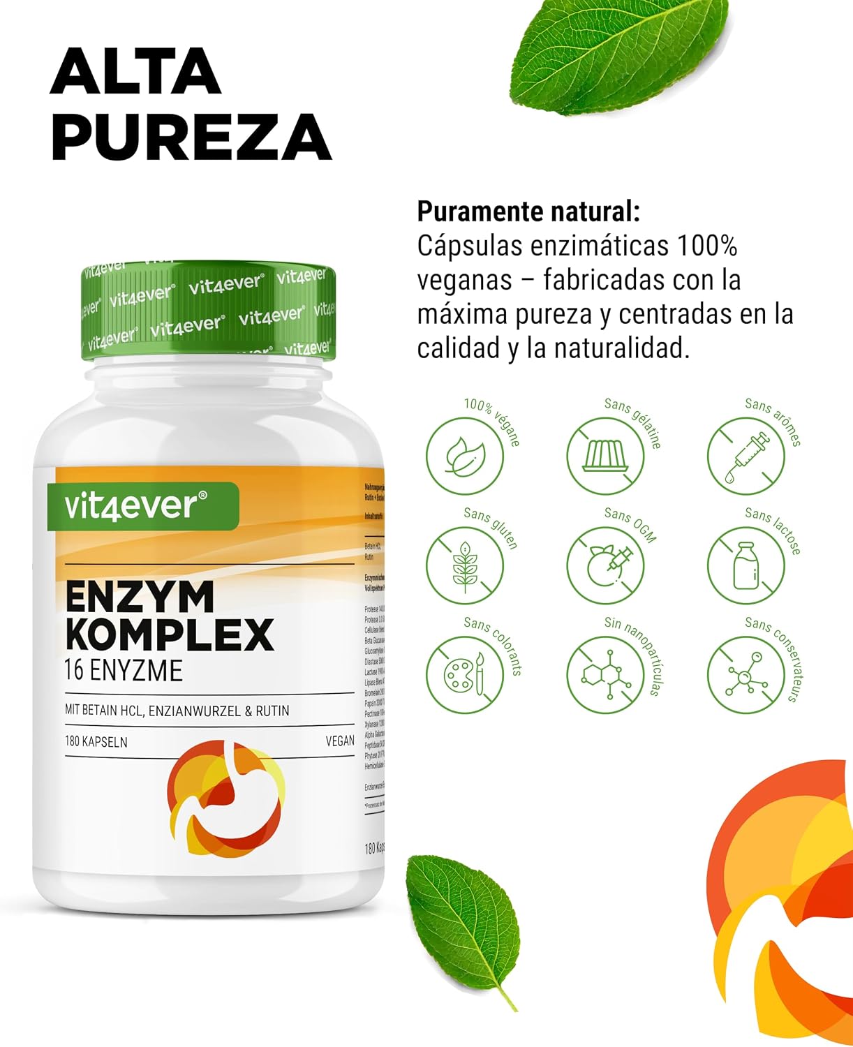 Thumbnail 2 de Enzimas Digestivas 180 cápsulas Alta Dosis