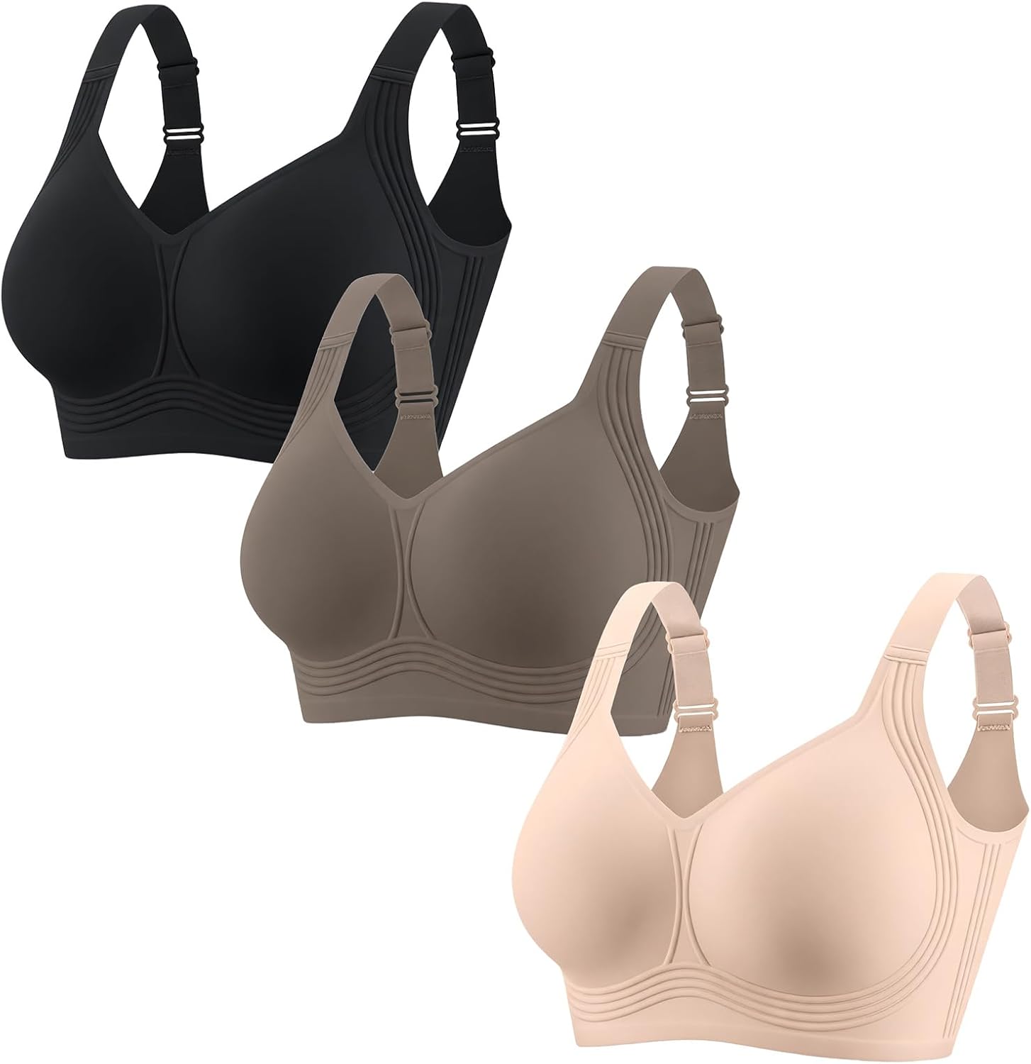 Detalle de PoseFree Wireless Jelly Bra, Full Coverage with Back Smoothing