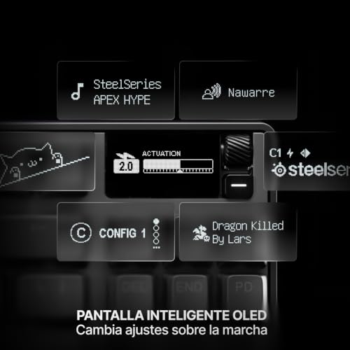 Detalle de SteelSeries Apex Pro TKL Gen 3: teclado mecánico gaming con interruptores OmniPoint 3.0 y ajuste de accionamiento