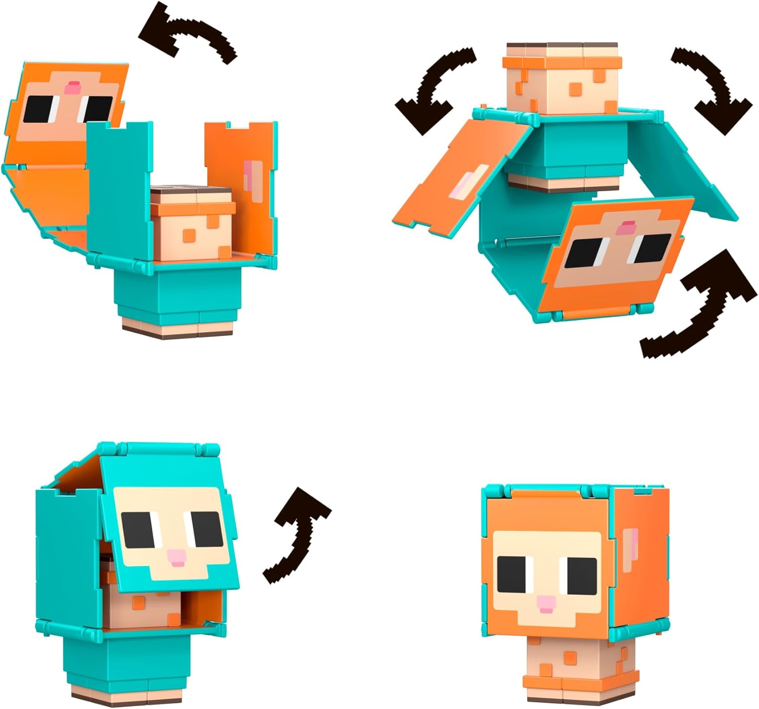 Thumbnail 2 de Mattel Minecraft Flippin’ Figs Coffret de 2 figurines Mouton et Poule 2 en 1 HXK17