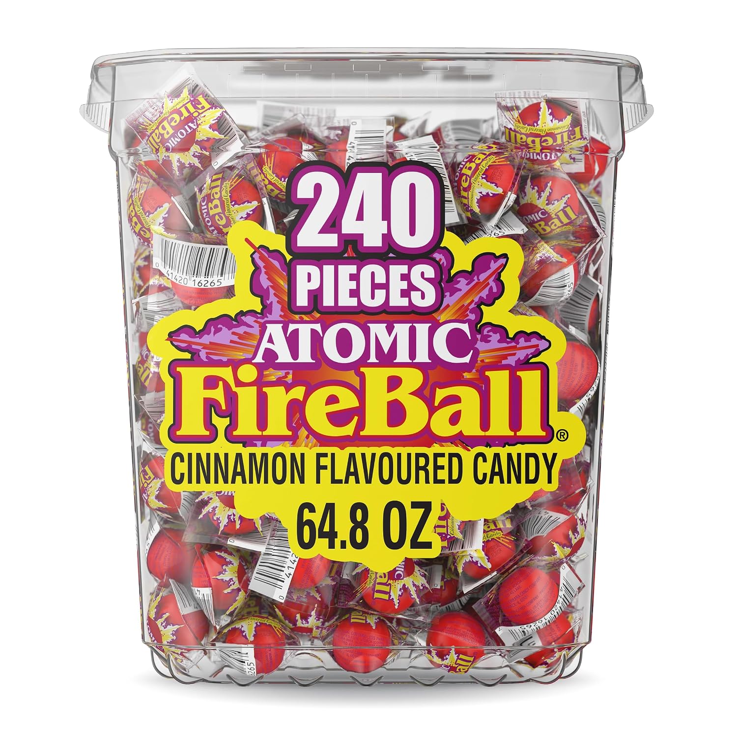 Detalle de Ferrara 05290 Atomic Fireball Cinnamon Hard Candy, 240 Count, Individually Wrapped