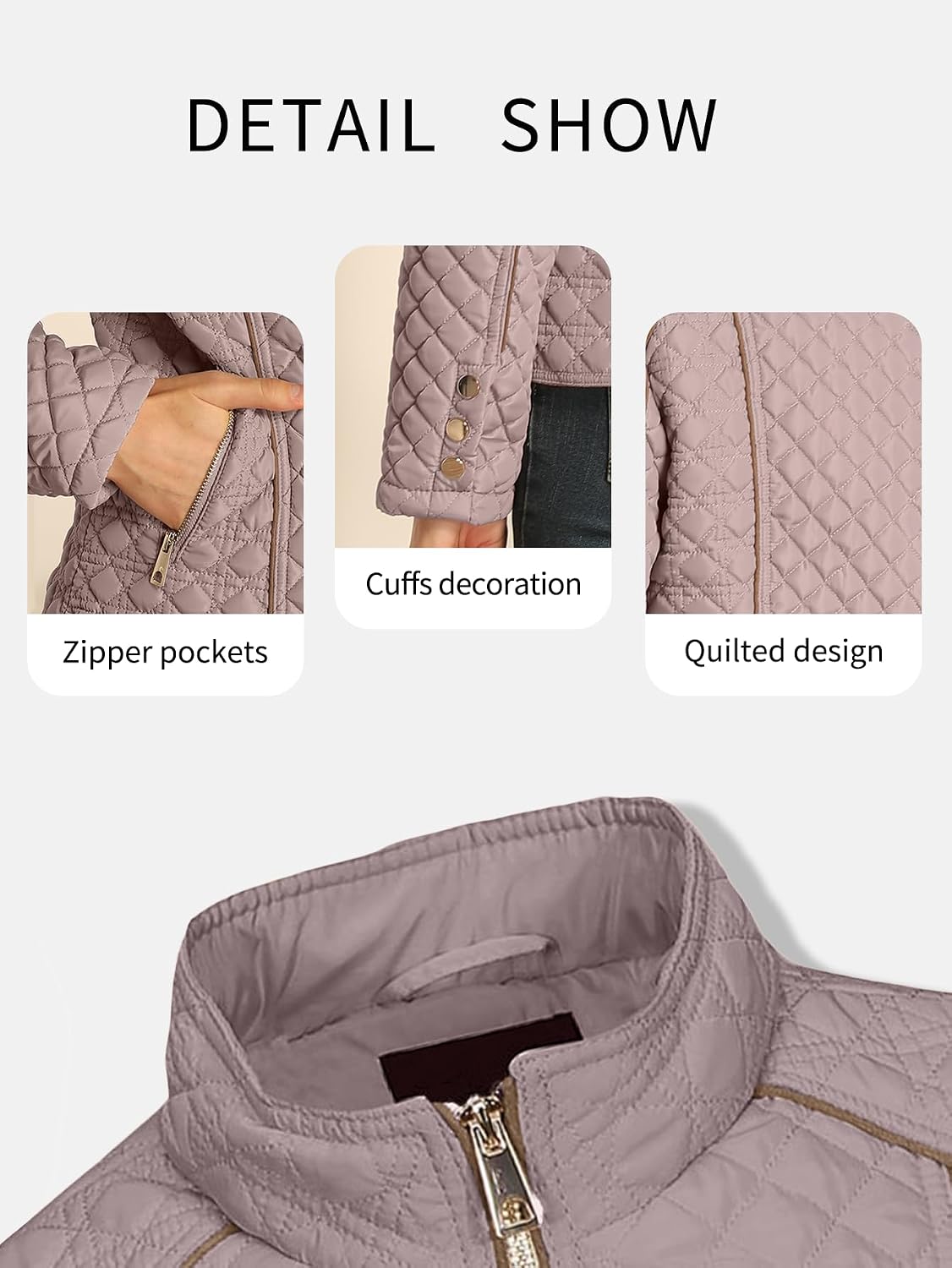 Detalle 2 de Bellivera Stand Collar Puffer Jacket