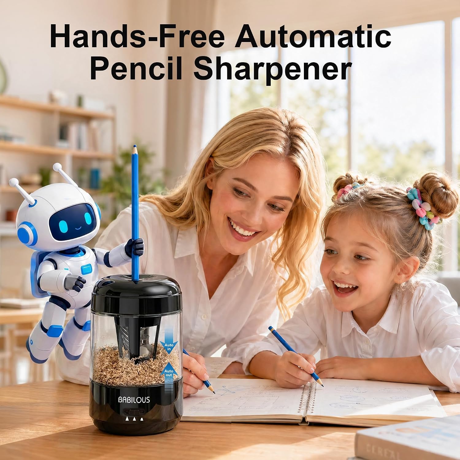 Thumbnail 1 de Babilous Electric Pencil Sharpener, USB-C Rechargeable