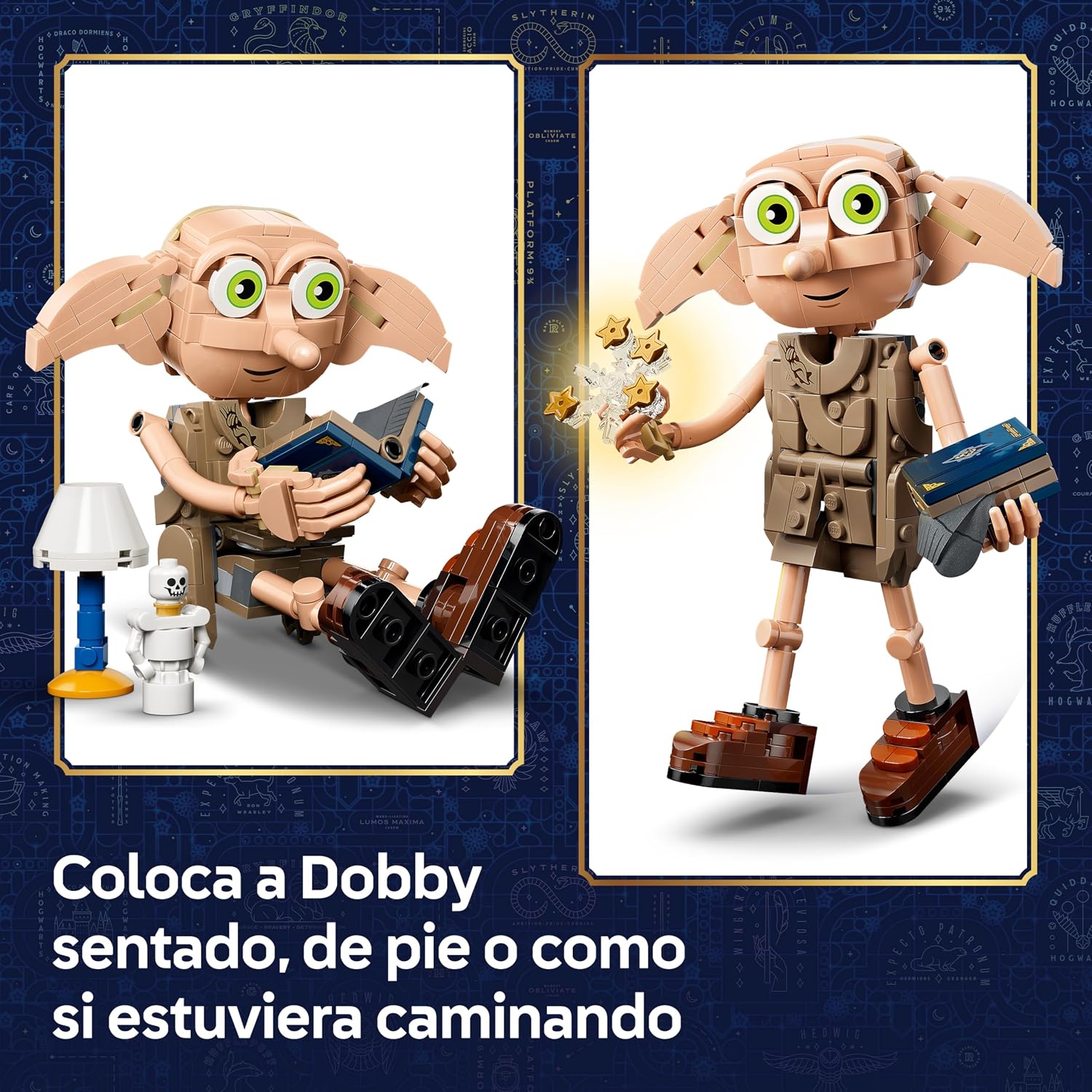 Thumbnail 2 de LEGO Harry Potter 76469 Dobby el Elfo Libre y Kreacher: muñeco transformable en 2 en 1