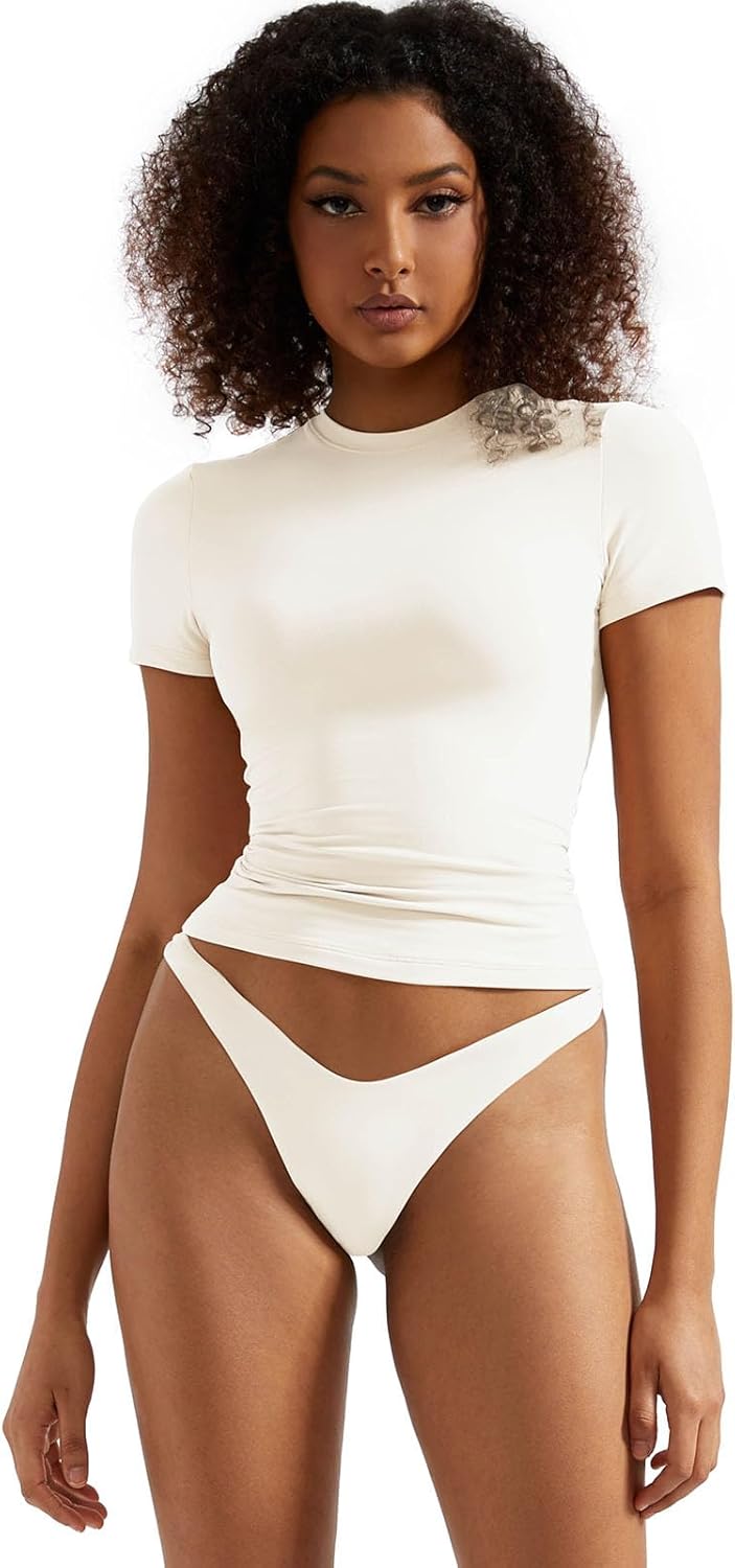Detalle de SUUKSESS double lined crop tee