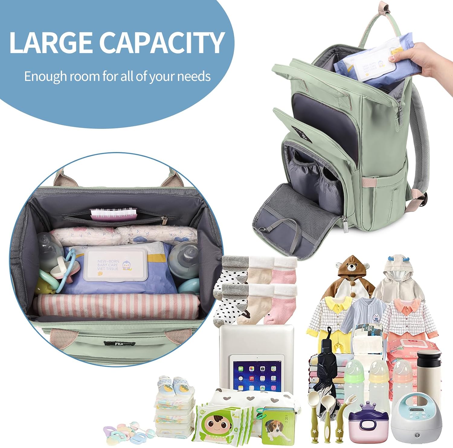 Detalle 2 de Pomelo Best Baby Wickelrucksack 600 g