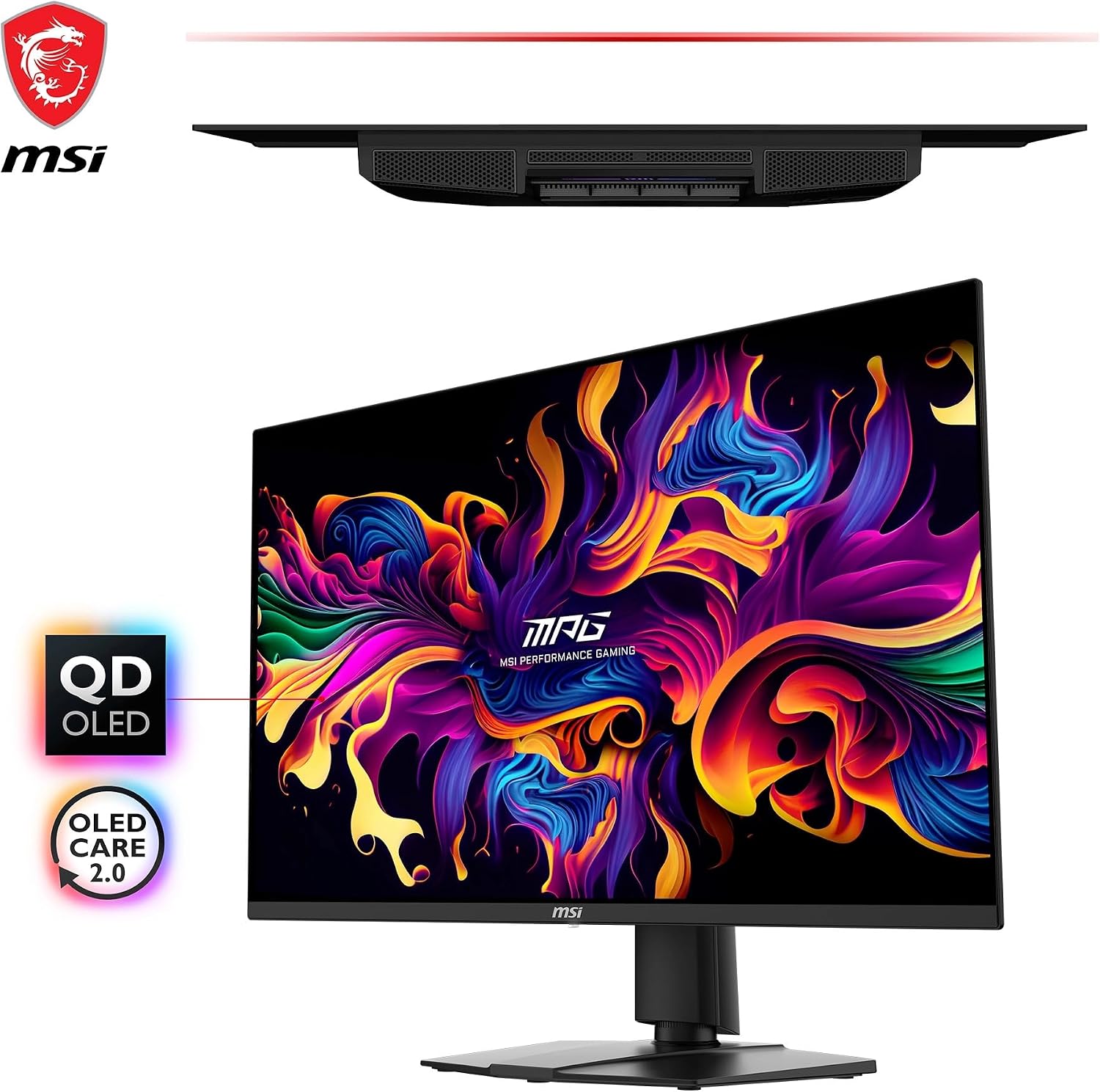 Detalle de MSI MPG 271QRX QD-OLED 26,5" WQHD (360 Hz) écran gaming avec KVM et USB-C 90 W