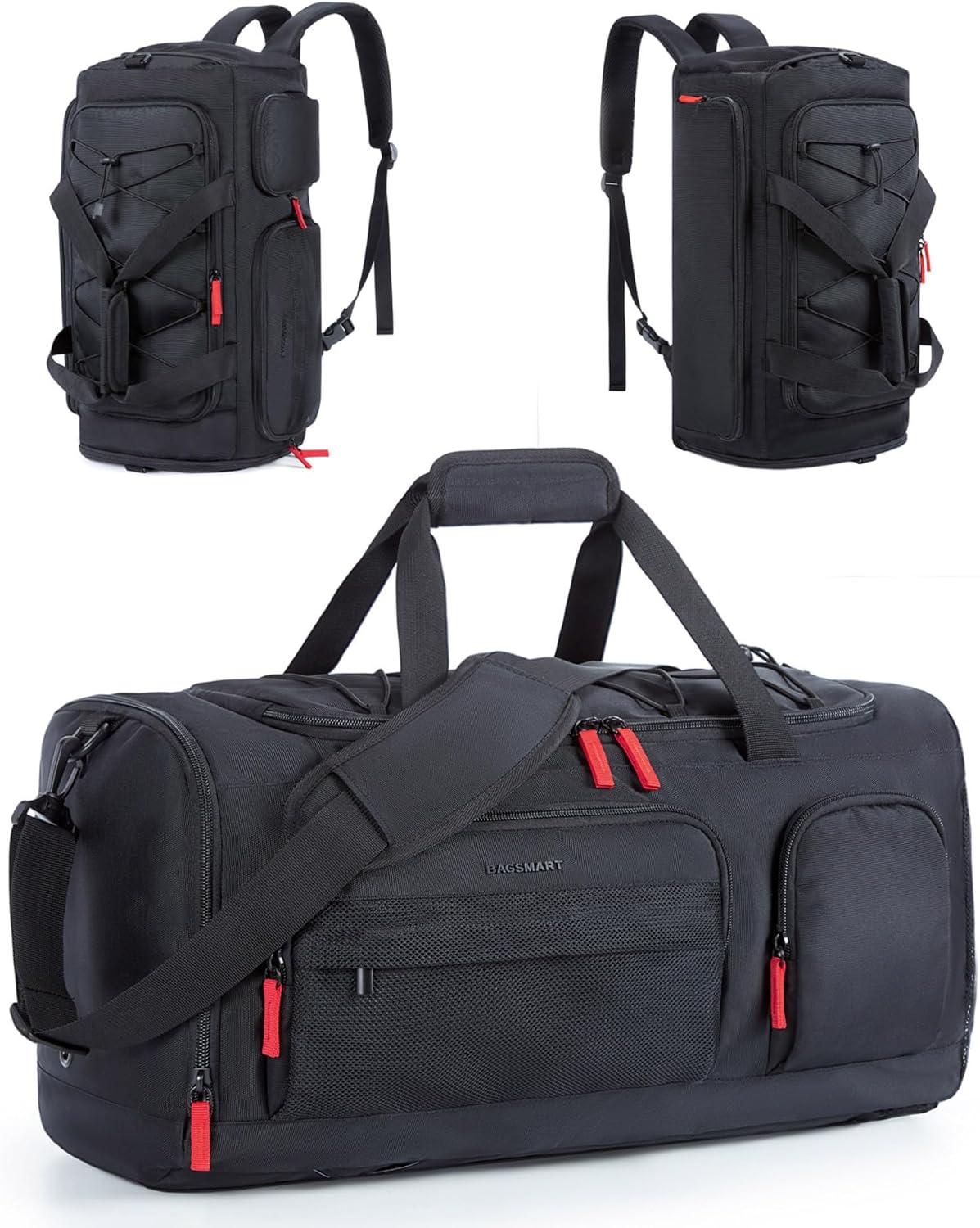 Detalle de BAGSMART 35L Gym Duffel Bag with Laptop Compartment