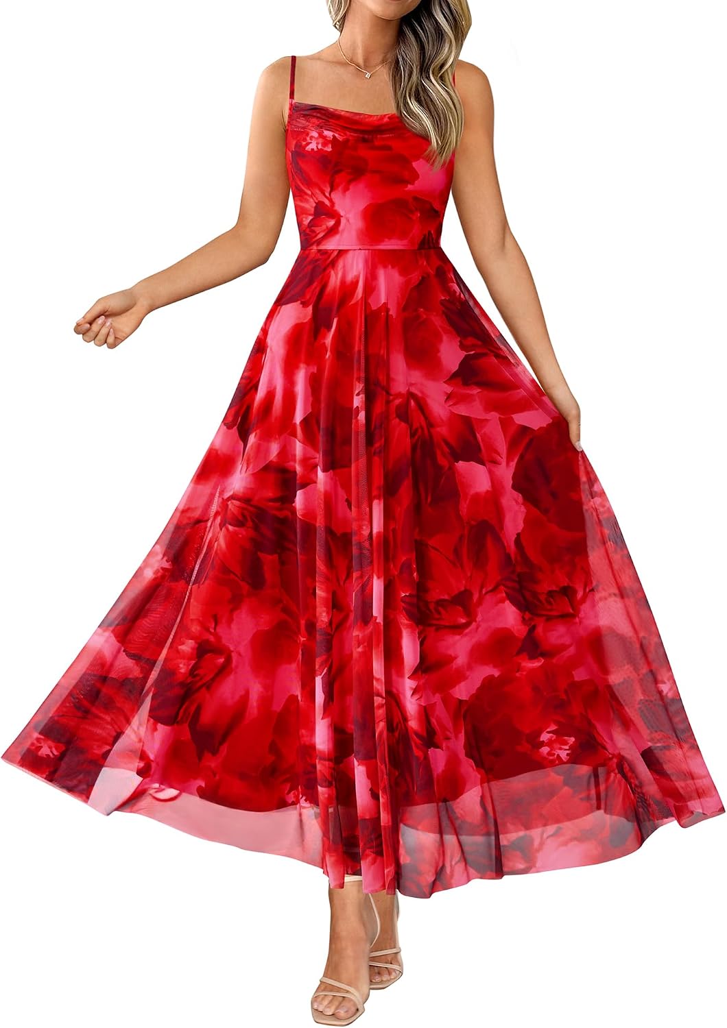 Thumbnail 6 de BTFBM Women Summer Floral Maxi Dress