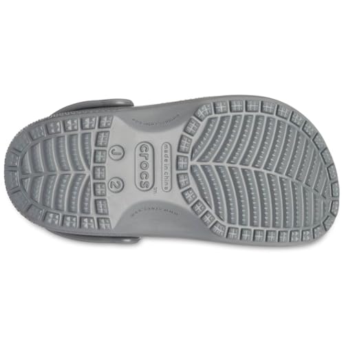Detalle de Crocs Unisex Kids Classic Clog K Clogs in Slate Grey (11 UK Child) – Secure, Lightweight Everyday Wear