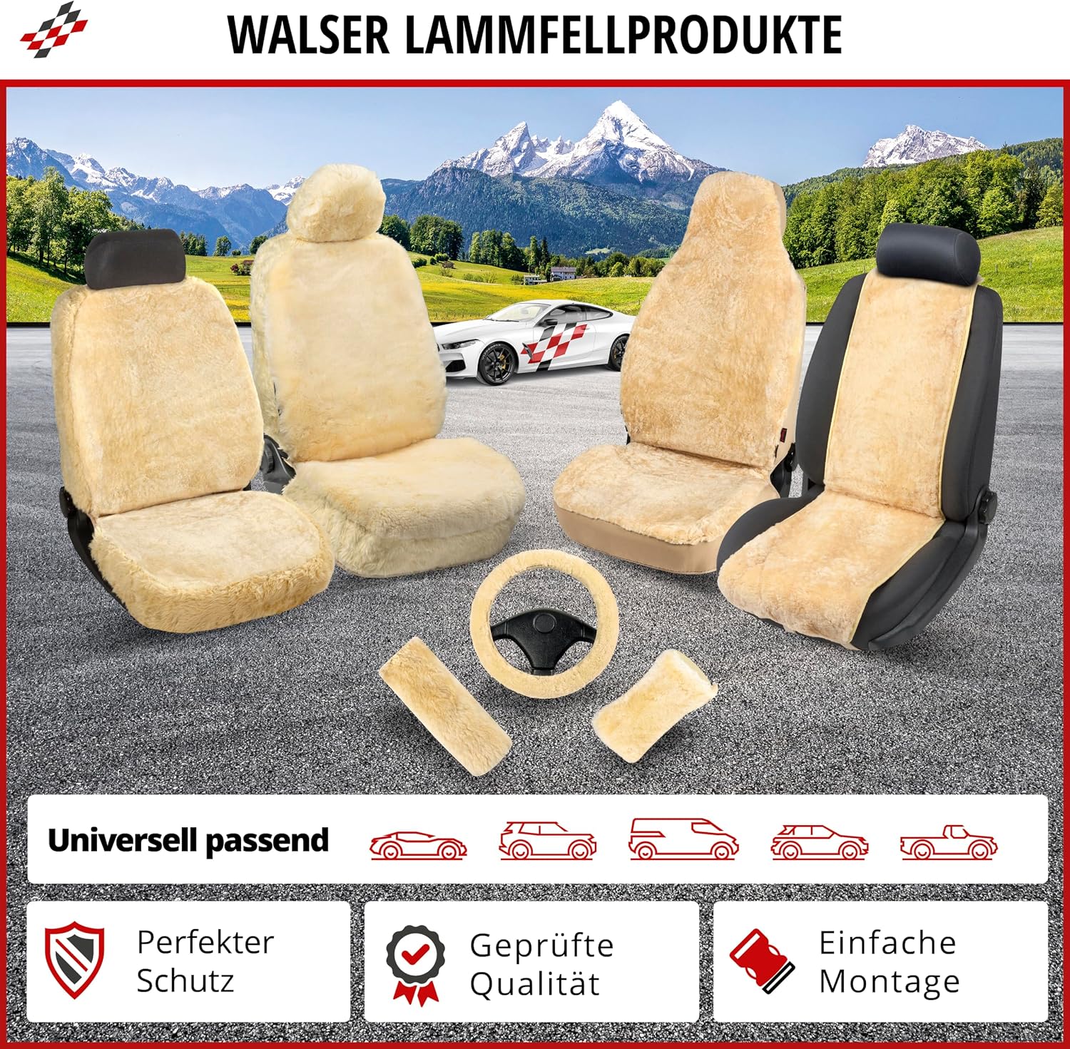 Thumbnail 5 de Walser Trish Lammfell Sitzbezug 1 Stück