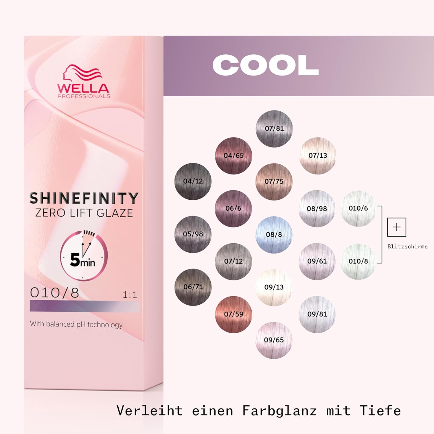 Detalle de WELLA PROFESSIONALS Shinefinity Bitterschokolade 04/07, 60 ml – Glanz in natürlicher Tonhöhe