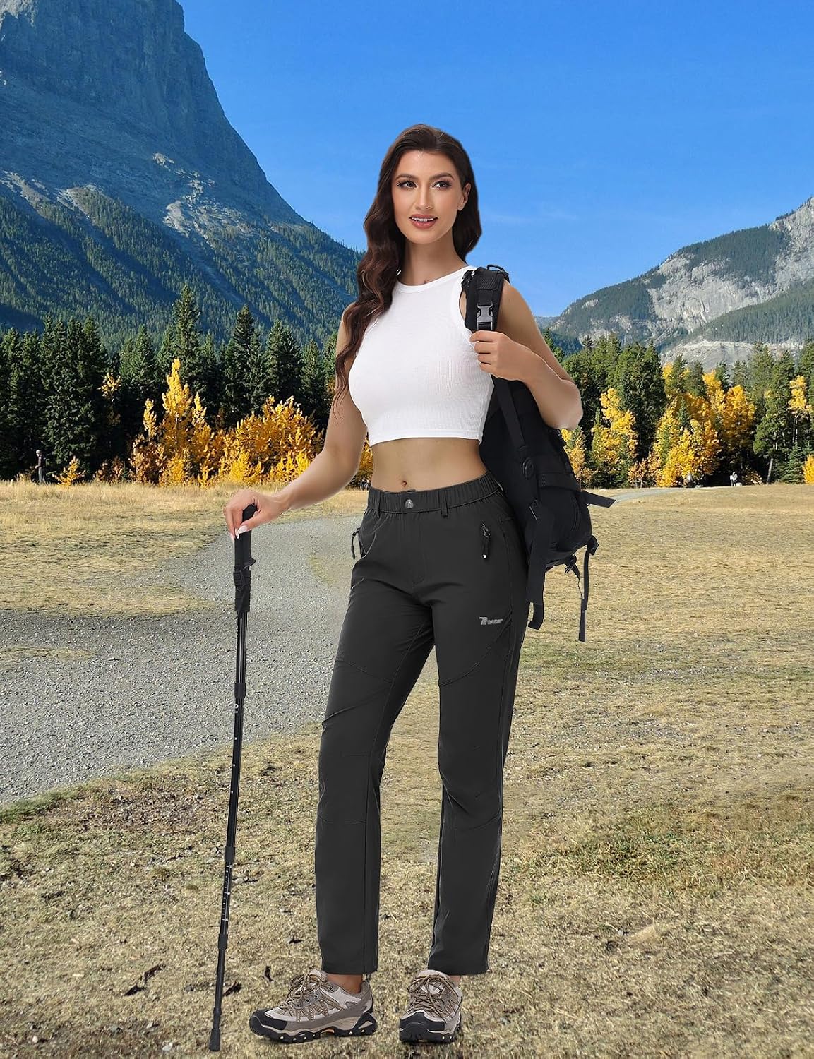 Detalle de donhobo Damen Trekkinghose mit 50 UPF