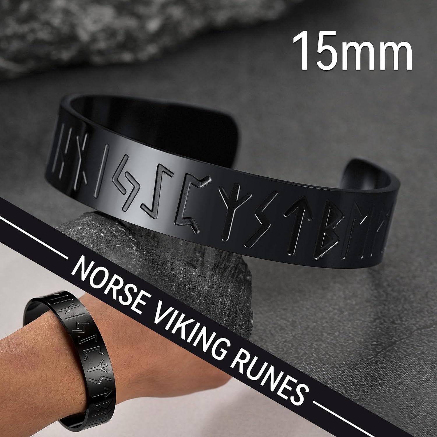 Thumbnail 4 de FaithHeart Bracelet Viking 316L Acier