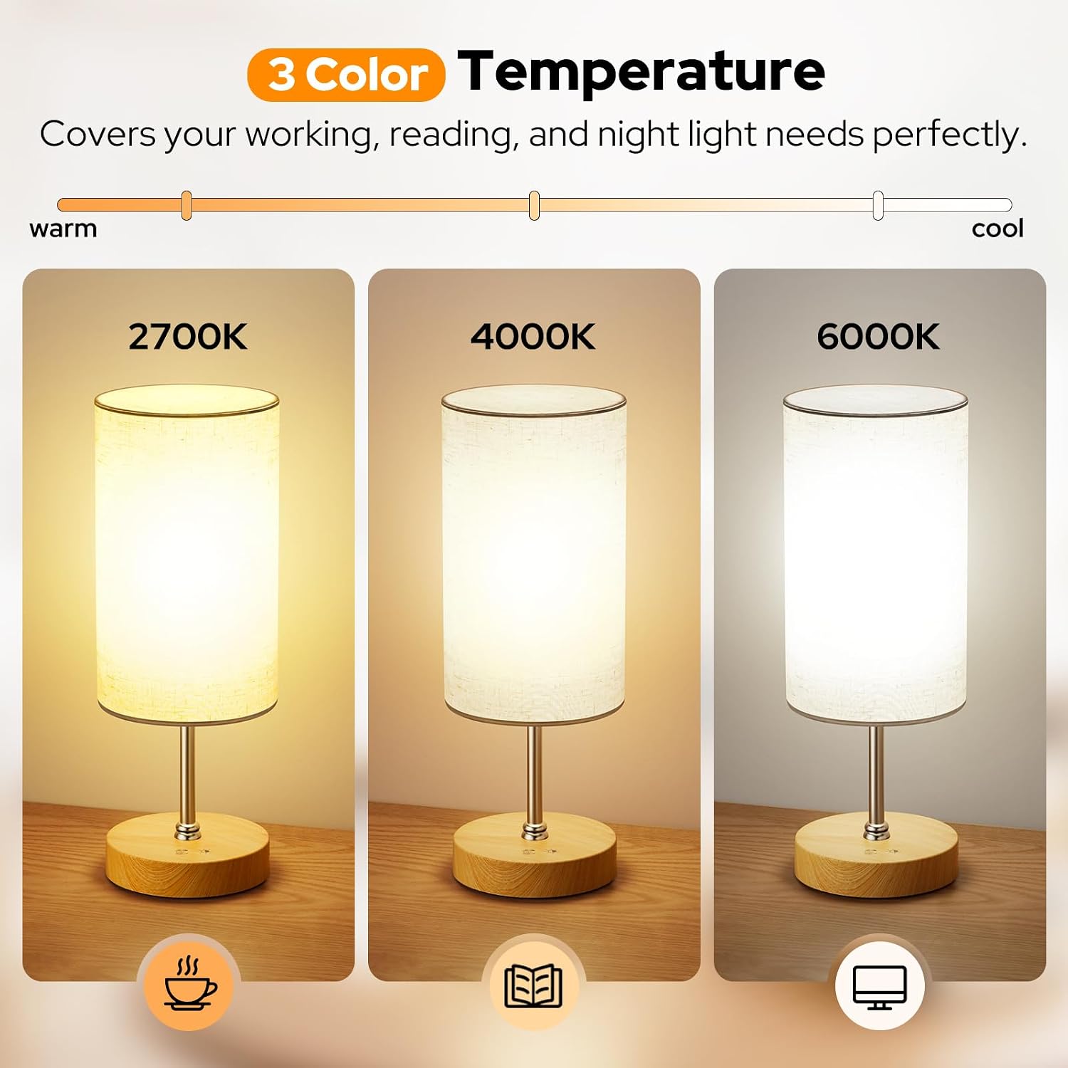 Thumbnail 1 de SUNKENET 10,000 Lux Light Therapy Lamp, UV-Free, Remote, 3 Colour Temperatures