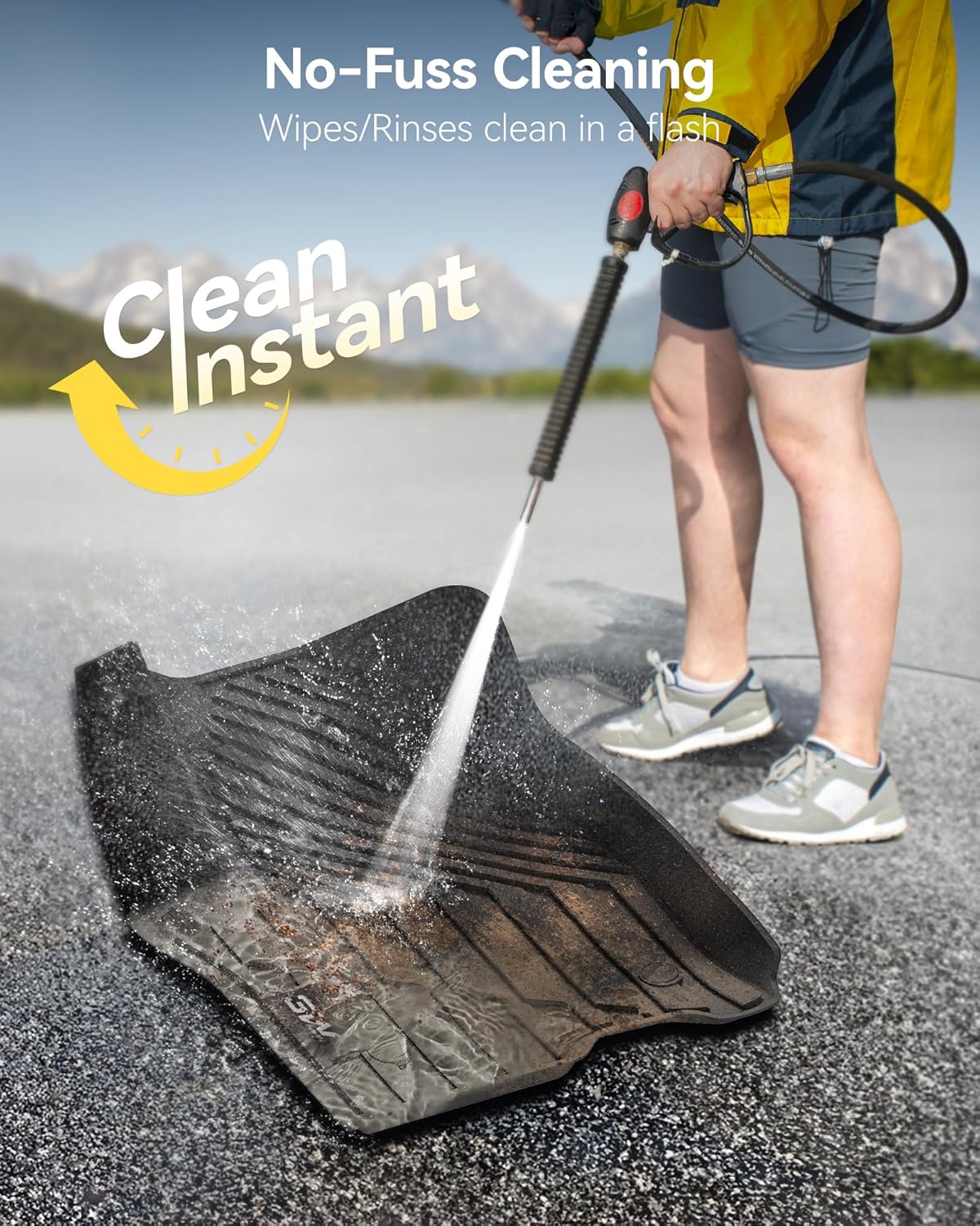 Thumbnail 2 de 3W TPE All-Weather Floor Mats & Cargo Liner (7-Seat Fit) for 2021-2026 Chevy Tahoe, Yukon, Escalade