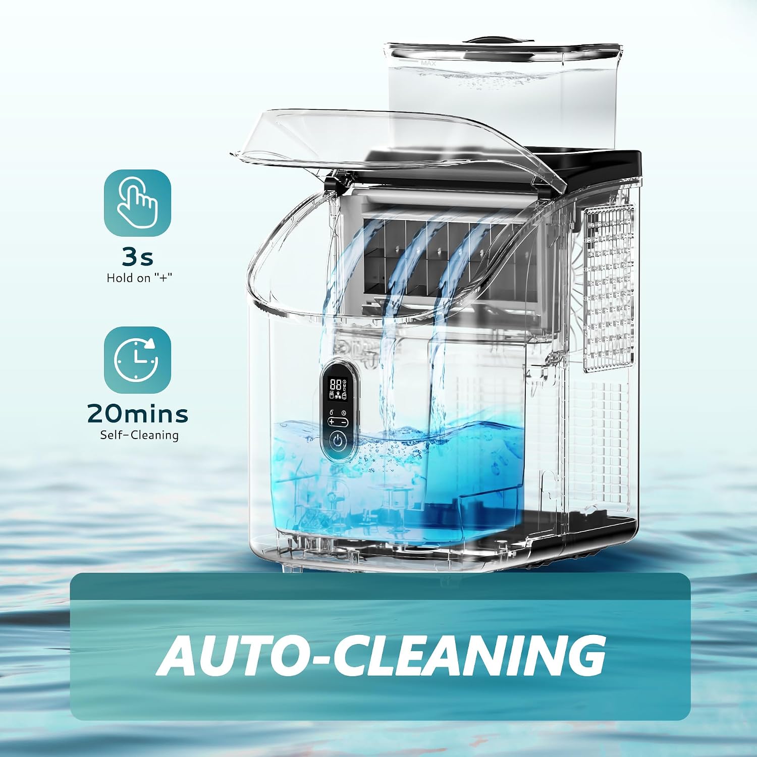 Thumbnail 4 de EUHOMY Countertop Ice Maker with 1.5L Tank