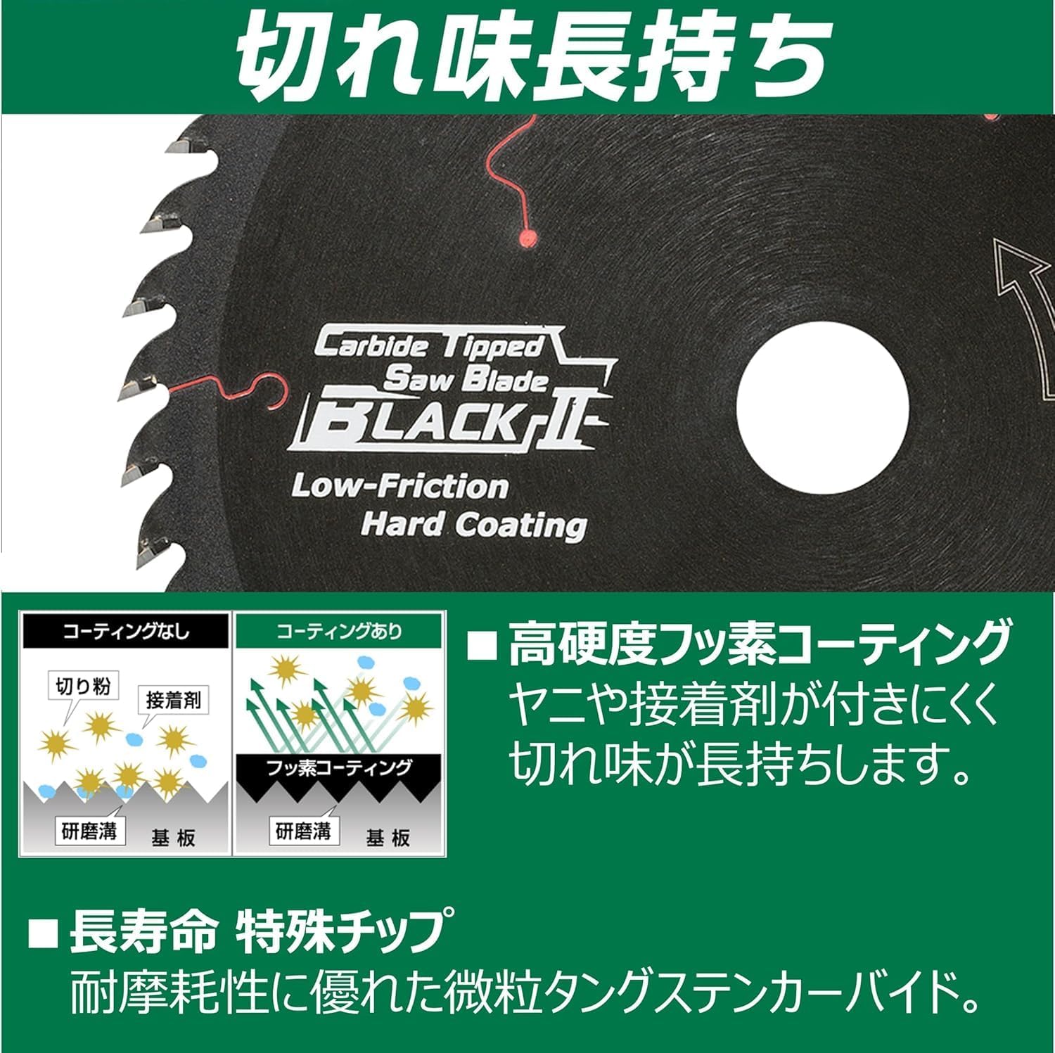 Detalle de HiKOKI スーパーチップソー ブラックII 0033-4748 190mm・72枚刃
