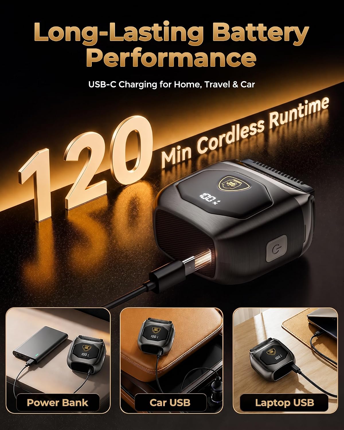 Detalle 2 de EchoByte Electric Foil Shaver with Metal Body